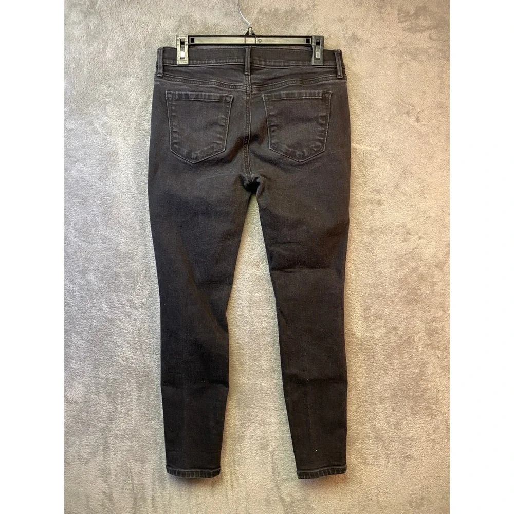 LOFT Outlet Modern Skinny Jeans Charcoal Black Denim Size 4